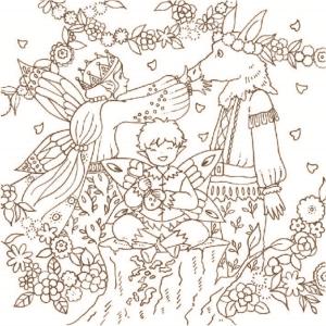 World Legend Fairy and Magical Land Journey Coloring Book