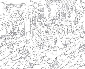 Field Mouse Yururi's Travel Sketch Tokimeku Coloring Book Series (TOKIMEKU Coloring Book Series)