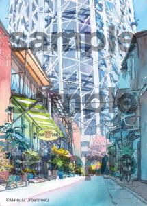 Mateusz Urbanowicz The road leading to that town POSTCARD BOOK