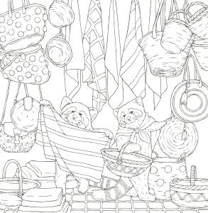 Symphony of Cute Animals (Coloring Book)