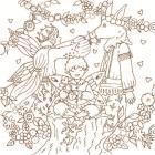 World Legend Fairy and Magical Land Journey Coloring Book