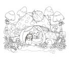 A journey through fairy tales with little forest friends - TOKIMEKU Coloring Book Series
